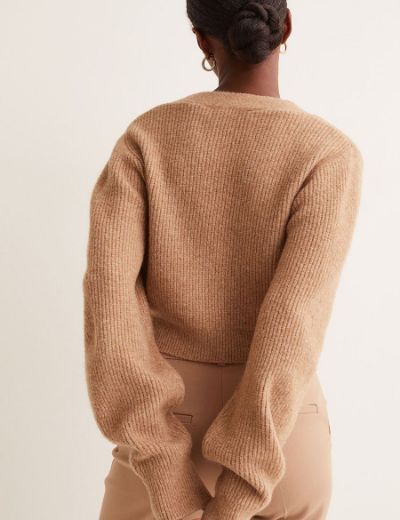 Picture of Rib-knit Cotton cardigan